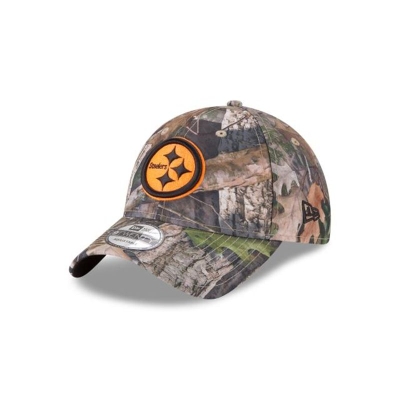 Pittsburgh Steelers Gorra | New Era NFL True Timber 9twenty Adjustable Cap Mexico - Marrom